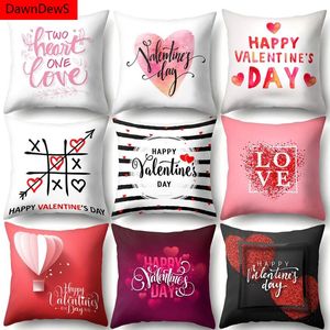 Pillow Romantic Valentines Day Gift For Girls I Love You Heart Case Cover Sweet Wedding Decoration Happy Birthday Party /Deco