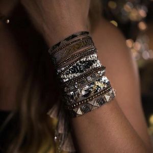 Armband zhongvi strandarmband set miyuki frö pärla armband kvinnor gåva mexikanska inspirerade smycken pulseras handgjorda vävstolar vävda smycken