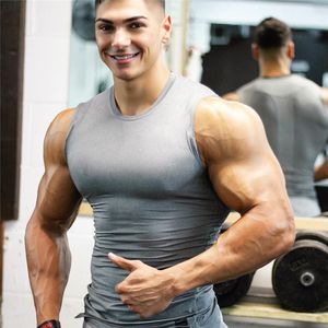 Men's Tank Tops Men tight tank top men's gym fitness vest men's muscle sports Leisure jogging Exercise sports sleeveless shirt top 230522