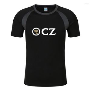 メンズTシャツCZ CESKA ZBROJOVKA 2023 MENS PRINTED FASHION TEEシャツ夏コットラン