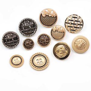 Sy Notions Tools Gold Metal Button Star Bee Sweater Coat Decoration Accessories DIY 10st/Lot JS-0506 P230523