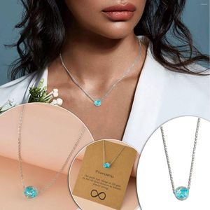 Chains Toggle Necklaces Crystals Pendants Noctilucent Blue Sphere Glass Pendant Necklace Transparent Accessory