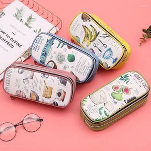 Food Canvas Cage Case Double Zipper Bag z PEN PIĄT School School Storage Student