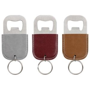 Openers Stainless Steel Beer Bottle Opener Keychain Portable Leather Corkscrew Diy Home Kitchen Tools Drop Delivery Garden Dining Bar Dhhuk