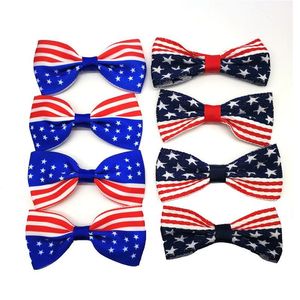 Party Favor American Flag Bow Hairpin Childrens Headband Us Independence Day Hair Accessories Decoration Supplies Creative Gift Drop Dhinu