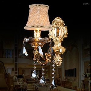 Lampade da parete Fashion Crystal Lamp Sconce Light Candle Stair Camera da letto Specchio da comodino