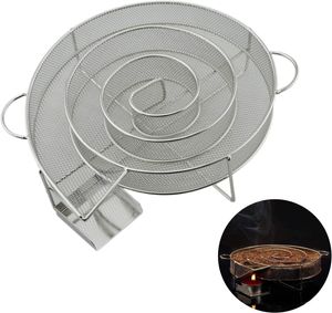 Acessórios para ferramentas de churrasco gerador de fumaça frio para churrasqueira ou pó de madeira de fumante e fumantes de salmão queimaduras cozinhando churrasco aço inoxidável 230522