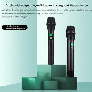 Microfones sem fio Sistema de microfone de oito cabeças Handheld School Discurso Stage Professional Profissional