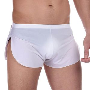 Men's G Strings Sexy Underwear Briefs Panties Lingerie Thongs Round Home Silky Erotic Gay Shorts Thong Sissy G-string