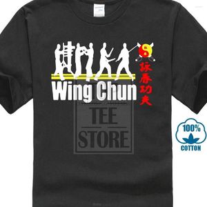 Men's T -skjortor trycker 2023 Est Funny Summer Style Grand Master Ip Man Wing Chun Tsun Kungfu Mens Shirt