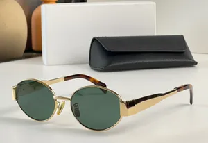 Modedesigner 4S235 Herren-Damen-Sonnenbrille, klassische Vintage-Sonnenbrille aus Metall, kleiner Rahmen, runde Form, Outdoor-Brille, trendiger, vielseitiger Stil, UV-Schutz, mit Etui