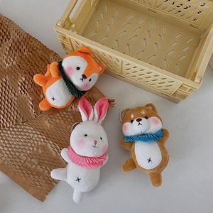 Keychains Ballet Animal Plush Plundant Dog Bear Björn Pig Key Chain Sweet Bag fyllda leksaksbarn gåva Creative