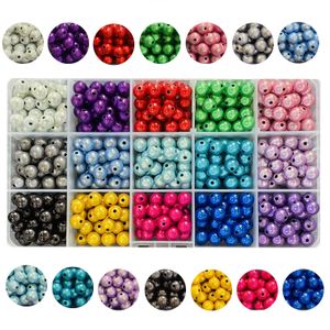 Crystal Jewelry 3D Illusion Miracle Beads Kit Set 30 st * 15 färger Akrylsmycken pärlor för DIY handgjorda hantverkarmband tillverkning