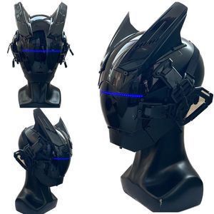 Maski imprezowe Cosplay Mask Sci-Fi Helmetsamurai Helmet Spersonalizowana maska ​​Cyberpunk Maska samurajska FIS FOR Halloween i imprezy 230523