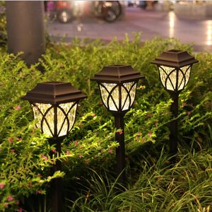 Lawn Lamps OURFENG Solar Garden Light Waterproof Outdoor Home Decoration Yard Grass Layout Insert And Shadow Lamp