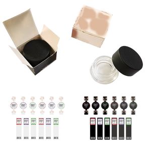 Concentrate jar packaging box Golden hot stamping cardboard box with glass wax jars live rosin resin