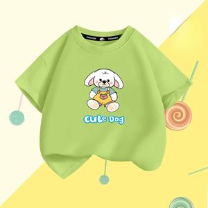 Im Sommer Kinder-Cartoon-Hund Choli Freizeit-T-Shirt für Kinder aus 100 % Baumwolle