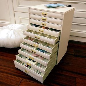 Storage Boxes Vanity Box Women Drawers Multilayer Organizer Home Bedroom Makeup Jewelry Cosmetic Scatole Household Furniture