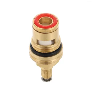 Kökskranar Ersättare Mixer Cartridge Valves Mässing Disc Ceramic 2st (Blue Red)