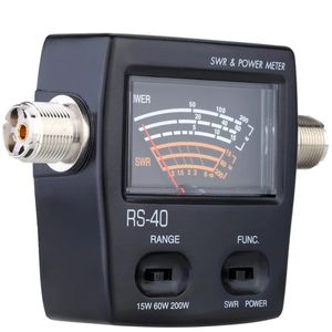 200W Portable SWR Standing Wave Ratio Watt Power Meter för HAM MOBIL VHF UH ENDAS ELEKTRISKA ENERGY METERS