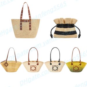 Toppkvalitet Nya originalkvinnor Totes Manual Brodery Luxurys Designers Väskor stora avslappnade shoppingväskor vävda väskor axelväskor handväskor