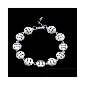 Charm Armbänder Damen Sterling Silber vergoldet Gemini Armband GSSB578 Mode 925 Platte Schmuck Drop Lieferung DHSYB