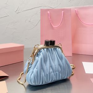 Projektantka wieczorowa dla kobiet Śliczna niebieska torba na krzyżowe torebki torebki damskie mini łańcuch luksusowa torba na ramię moda klasyczna torebka kolorowa
