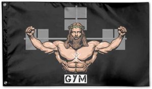 Banner Flags The Christ Of Gym Flag Outdoor Patio 3 'X 5'for Wedding Home Outdoor Garden Decor G230524