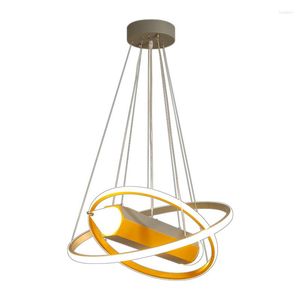 Lâmpadas pendentes Modern Led Kids Room Crianças Candelier Lâmpada Lâmpada de Estudo Nórdica Tri-Color Light Home Decor