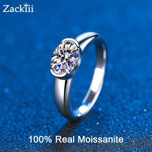 Кольца 1,5 карата с муассанитом и бриллиантом, обручальное кольцо VVS с овальным безелем, обручальное кольцо с муассанитом, элегантное кольцо-обещание, подарок для женщин