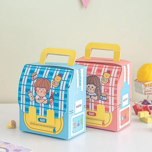 Wrap Prezent 10PCS Schoolbag Baby Shower Favor Fass For dla gości chłopiec/dziewczyna Zapasy dla dzieci Dekoracje urodzinowe Opakowanie