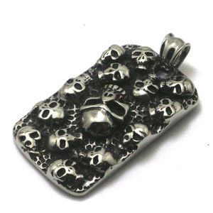 Pendant Necklaces Men 316L Stainless Steel Cool Punk Gothic Skull PendantPendant