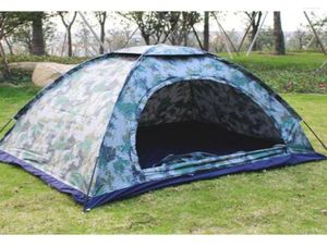Tenten en schuilplaatsen 2 Persoon regenbestendige luifel tarp camouflage tent buiten camping accessoires ventilatie raam maas voor wandelen 7061363