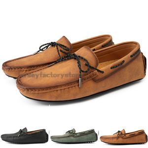 Modische Herren-Freizeitschuhe, bequem, atmungsaktiv, für den täglichen Gebrauch, Leder, Scrub Hundred, Freizeit, Schwarz, Slip-on-Mann, faule Überschuhe, Turnschuhe, Jogging-Walking-Schuh B0136