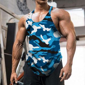 Мужские майки -вершины лето Y Back Gym Top Top Men Men Cotton Clothing Boysbuilding рубашка рубашка фитнес жилет мышцы синглеты тренировки 230524