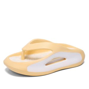 Flip-flops Ladies Sandálias de verão para casa deslizantes internos plataformas de moda não deslizam sandálias de praia casuais 3888-05