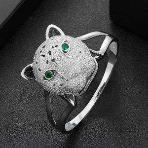 Bangle Zlxgirl Jewelry Classic Lopard Head Bolegle for Women Punk Jewelry Brand Women Wedding Bridal Bransoleta Para Borki statku