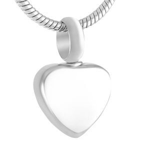 Halsketten MJA0008 Herz Urne Memorial Andenken für Asche Edelstahl Hochpolierende Einäscherung Juwely (einziger Anhänger)