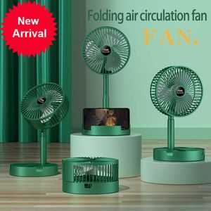 Yeni Katlanabilir Fan Taşınabilir Silencioso Zemin Fanı Ventilador Portatil USB Şarj Edilebilir Üçüncü Dişli Yaz Masa Masası Açık Kamp Fan