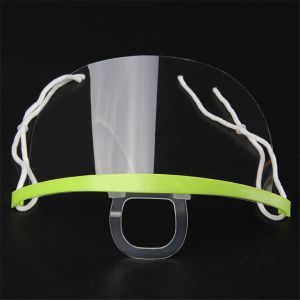 Fashion Disposable Transparent Masks Anti Catering Food Hotel Plastic Party Mask Health Care Kitchen Restaurant Tools