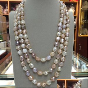 Chains Long 6089Mm Baroque White Pink Purple Freshwater Pearl Necklace Drop Delivery Jewelry Necklaces Pendants Dhgarden Dhyti