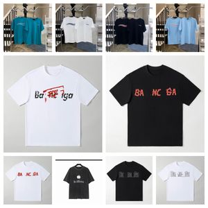 Summer Mens Designer T Shirts Casual Man Womens Tees with Letters Print Short Sleeves Top Luxury Men Women Hip Hop Fashion Clothes Tee White Black Blue Brown