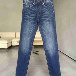 Designerkläder Amires Jeans Jeansbyxor Dimma Amies Made Old Basic Cow Blue Black Light Slim Fit Jeans Man High Street Trendig Hip Hop Distressed Ripped Skinny Motocy