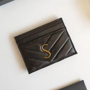 Luxury Designer Caviar Card Holder Wallet Lady Famous Genuine Leather Coin Purse Clutch Women New Credit Card Pocket Bag Passport Travel Document Holder
