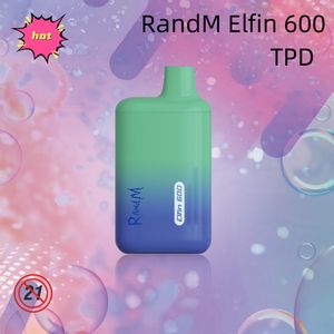 randm elfin 600パフ2.0ml使い捨て蒸気ペンEタバコ14フレーバー空のデバイス550mahバッテリー使い捨てデバイス高品質のベイプペン