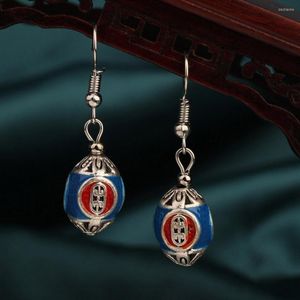 Dangle Earrings China's Wind Ethnic Antique Cloisonne Drop Vintage For Women 2023 Jewelry