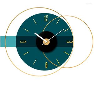 Wall Clocks Modern Round Style Design Silent Nordic Wooden Clock Battery Operated Decoration Salon Items