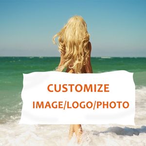 Personalisiertes Logo-Foto-Strandtuch, Sommerhandtücher, Badezimmer-Badetuch, Schwimmen, Weihnachtshandtücher, Reise-Strandtuch, schnell trocknend unter 10