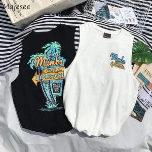 Mens tampo tops de moda solta homens de verão harajuku imprimir feriado de feriado masculino machos singlets meninos de lazer respiráveis ​​com mangas de mangas 230524