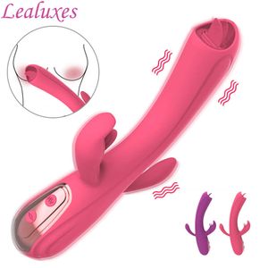 Tongue Dildo Vibratore G-point Massage Vagina Clitoral Stimulate Toys for Women Masturbation Sex